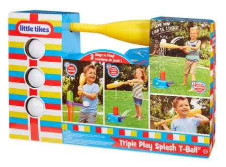 Little tikes Triple Play Splash T-Ball - Zestaw do nauki gry w baseball 648465