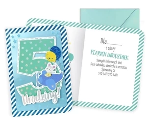 Karnet B6 Urodziny 5 chłopiec - Kukartka