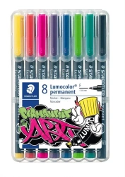 Foliopis Lumocolor ART F wodoodporny 8 kolorów - Staedtler