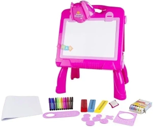Tablica sztaluga projektor na kredę i pisak 49cm - Leantoys
