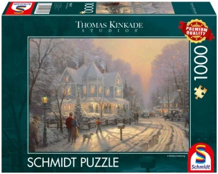 Puzzle PQ 1000 Świąteczne spotkanie - Schmidt