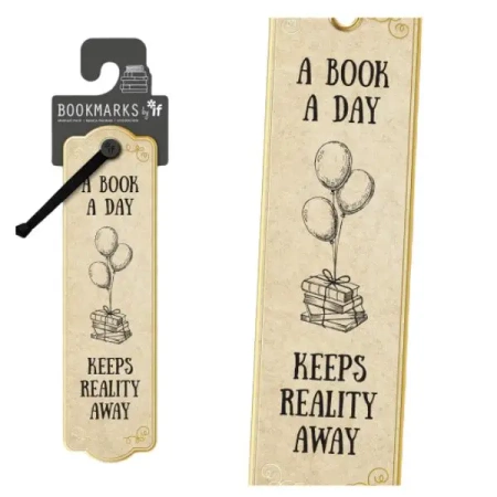 Zakładka Literary - Balony i książki - IF