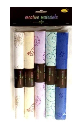 Papier czerpany ozdobny gm 100 25x35cm 5 ark - Galeria Hobby