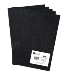 Filc poliestrowy A4 black 5szt - Dalprint dpCraft