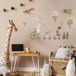 Naklejki na ścianę do pokoju dziecka żyrafa - Sipo