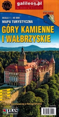 Mapa tur. - Góry Kamienne i Wałbrzyskie lam - praca zbiorowa