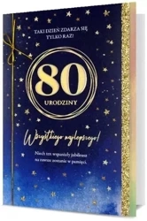 Karnet B6 Urodziny 80 - Pan Dragon