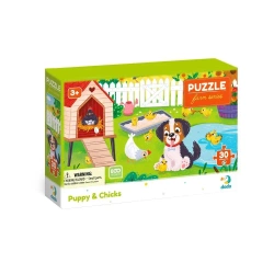 Puzzle Pies i kurczaki 30el - Dodo