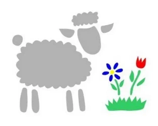 Szablon zmywalny 12x15cm - Galeria Hobby