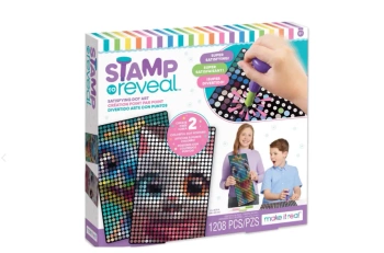 MAKE IT REAL Zestaw do kropkowania po numerach Kotek i Dinozaur, zabawka kreatywna