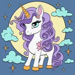 Malowanie po numerach- Wróżkowy jednorożec 25x25cm - Ideyka