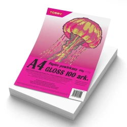 Papier powlekany kredowany A4 150g gloss 100 ark - Tobby