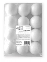 Bombki styropianowe, 12 sztuk