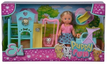 Evi na placu zabaw dla szczeniaków - Simba