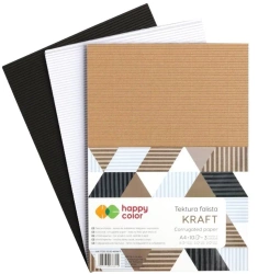 Tektura falista A4/10K mix Kraft HAPPY COLOR - GDD