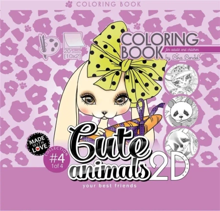 Kolorowanka antystresowa 200x200 Cute animals 3 - Fresh