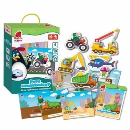 Park samochodowy gra z ruchomymi elementami - Roter Kafer