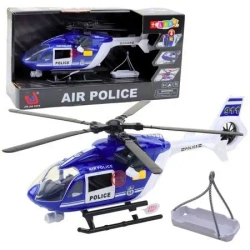 Helikopter policyjny hak + nosze 1:14 - Leantoys