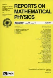 Reports on Mathematical Physics 63/2 2009