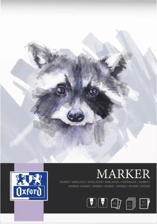 Blok artystyczny marker A4/15K 180g klejony - Oxford