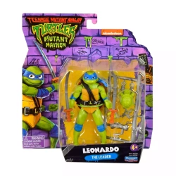 WOJOWNICZE ŻÓŁWIE NINJA Movie Mutant Mayhem Leonardo podstawowa figurka akcji, figurka, 14 cm
