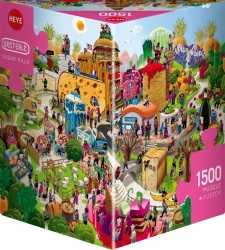 Puzzle 1500 elementów. Cukrowe wzgórza + plakat