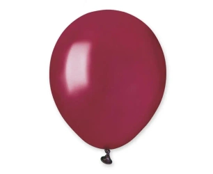 Balony pastelowe ciemnoczerwone 12,5cm 100szt - Godan