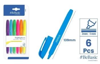 Zakreślacz fluorescencyjny 6szt - BeBasic