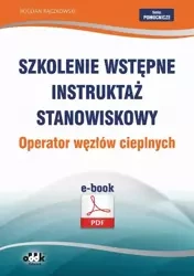 eBook Szkolenie wstępne Instruktaż stanowiskowy Operator węzłów cieplnych - Bogdan Rączkowski