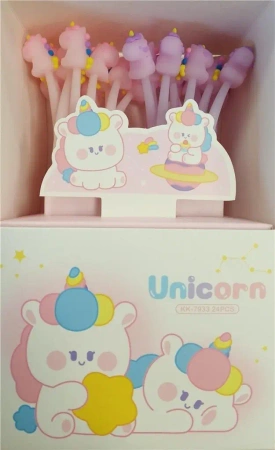 Długopis żelowy Silky Jednorożce (24szt) - Fandy