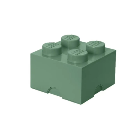 LEGO(R) pojemnik klocek czwórka zielony oliwkowy - NHG