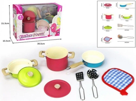 Zestaw kuchenny metalowy 8el - Madej