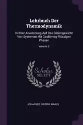 Lehrbuch Der Thermodynamik - Waals Johannes Diderik