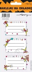 Naklejki na zeszyty - Dziewczyna (12szt) - Henry