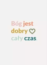 A Kartka składana - Bóg jest dobry - Szaron
