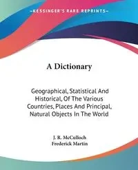 A Dictionary - McCulloch J. R.