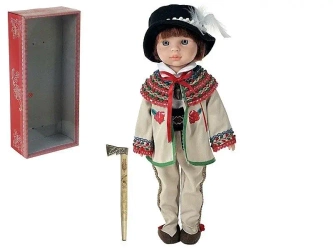 Lalka chłopiec w stroju góralskim ludowym 38cm - ADAR