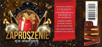 Zaproszenie Urodziny (10szt) - YEKU