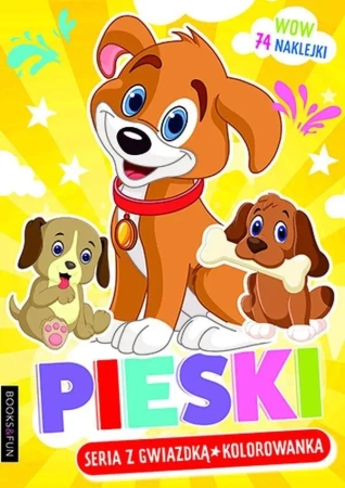 Pieski. Kolorowanka - praca zbiorowa