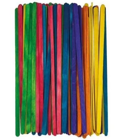 Patyczki kreatywne kolorowe 17,8cm 80szt - Brewis