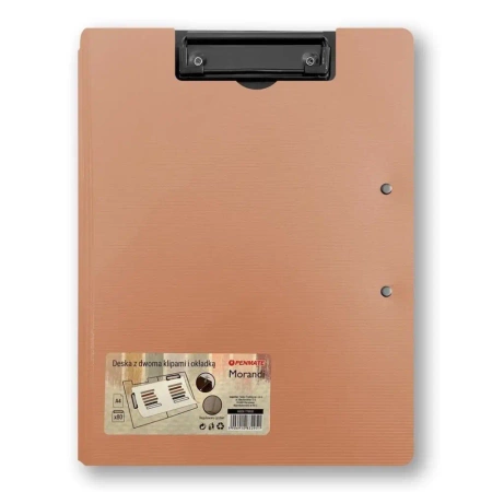 Deska z dwoma klipami i okładką A4/A3 różowa - Penmate