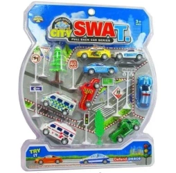 Zestaw aut + znaki 8szt - Trifox