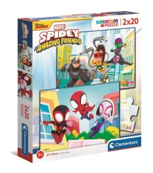 Puzzle 2x20 Super Kolor Spidey and Friends - Clementoni