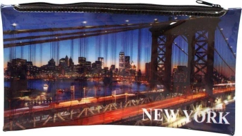Piórnik PP z nadrukiem na suwak New York - Panta Plast