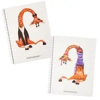 Kołonotatnik SWING Żyrafa A4 w kratkę 80 kartek 80g - Narcissus