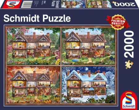 Puzzle 2000 PQ Dom na cztery pory roku  108160 - Schmidt Puzzle