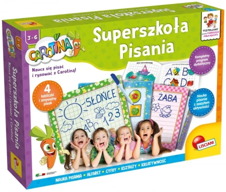 Zestaw edukacyjny Superszkoła pisania Carotina - Lisciani
