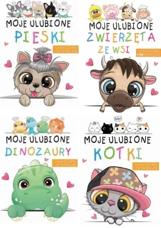 Łąmigłówki PAKIET Moje ulubione kotki + pieski+ dinozaury + zwierzęta - praca zbiorowa