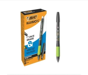 Długopis usuwalny Gel-ocity Illusion czarny(12szt) - BIC