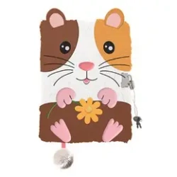 Pamiętnik A5/96K z kłódką 3D Guine pig - ST-MAJEWSKI